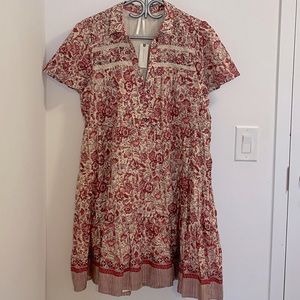NWT Anthropologie Tiered Floral Mini Dress, Size L